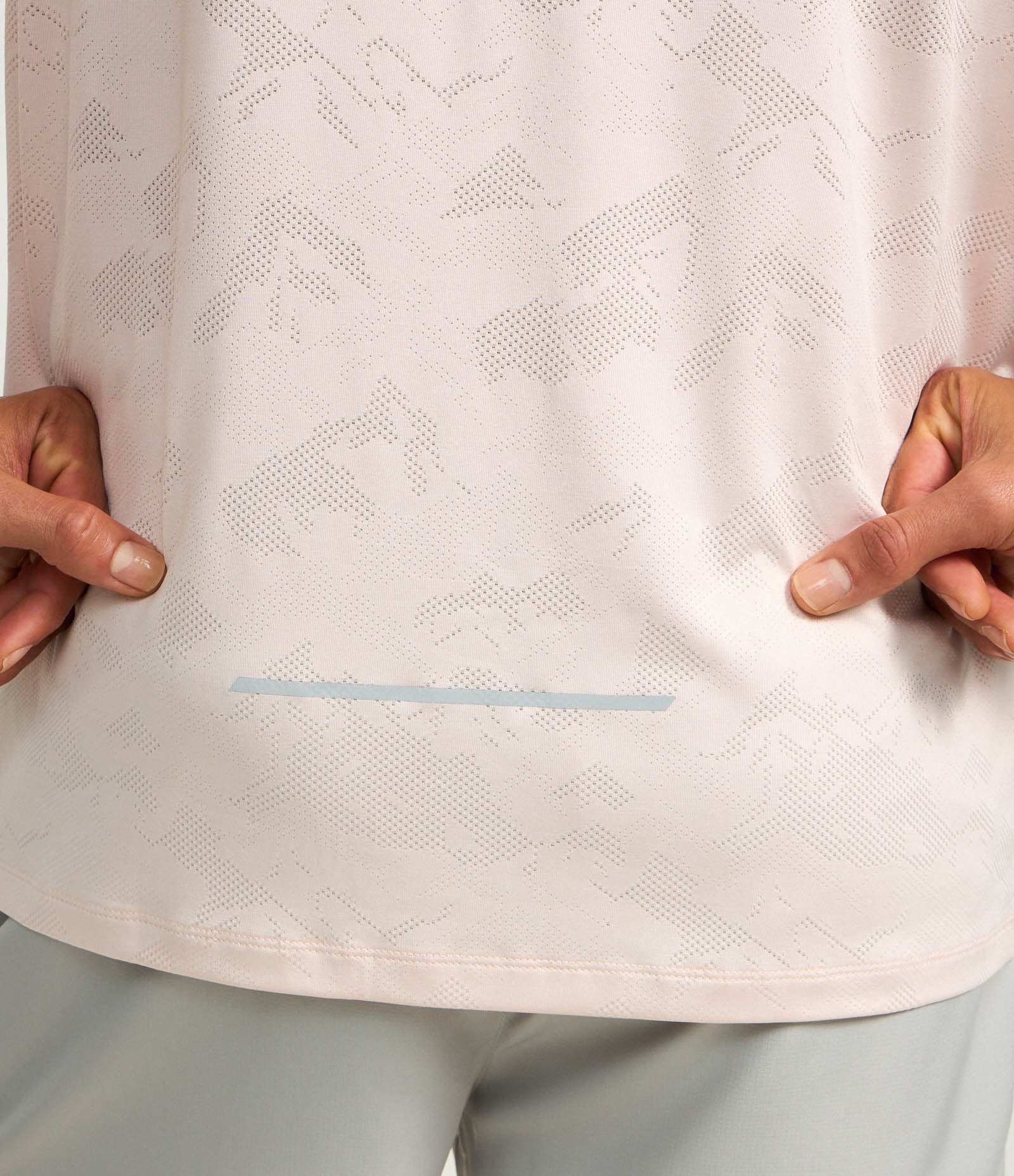 Regata Esportiva Regular em Jacquard com Tecnologia Dry Rosa Claro 6