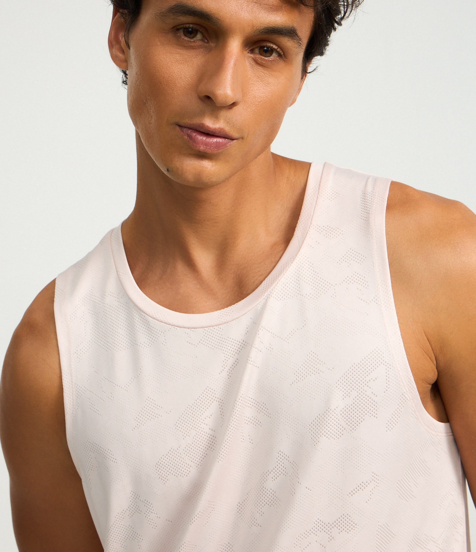 Regata Esportiva Regular em Jacquard com Tecnologia Dry Rosa Claro 7