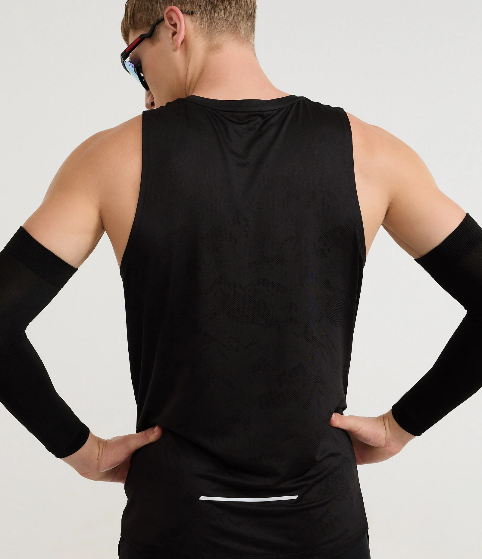 Regata Esportiva Regular em Jacquard com Tecnologia Dry Preto 3