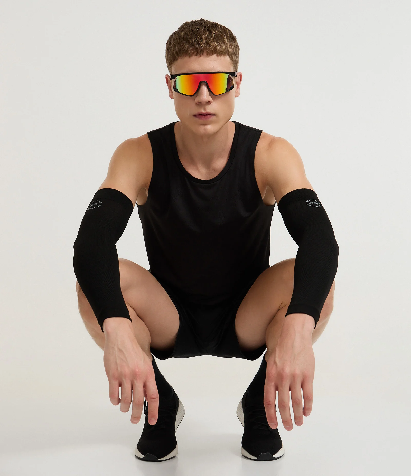 Regata Esportiva Regular em Jacquard com Tecnologia Dry Preto 6