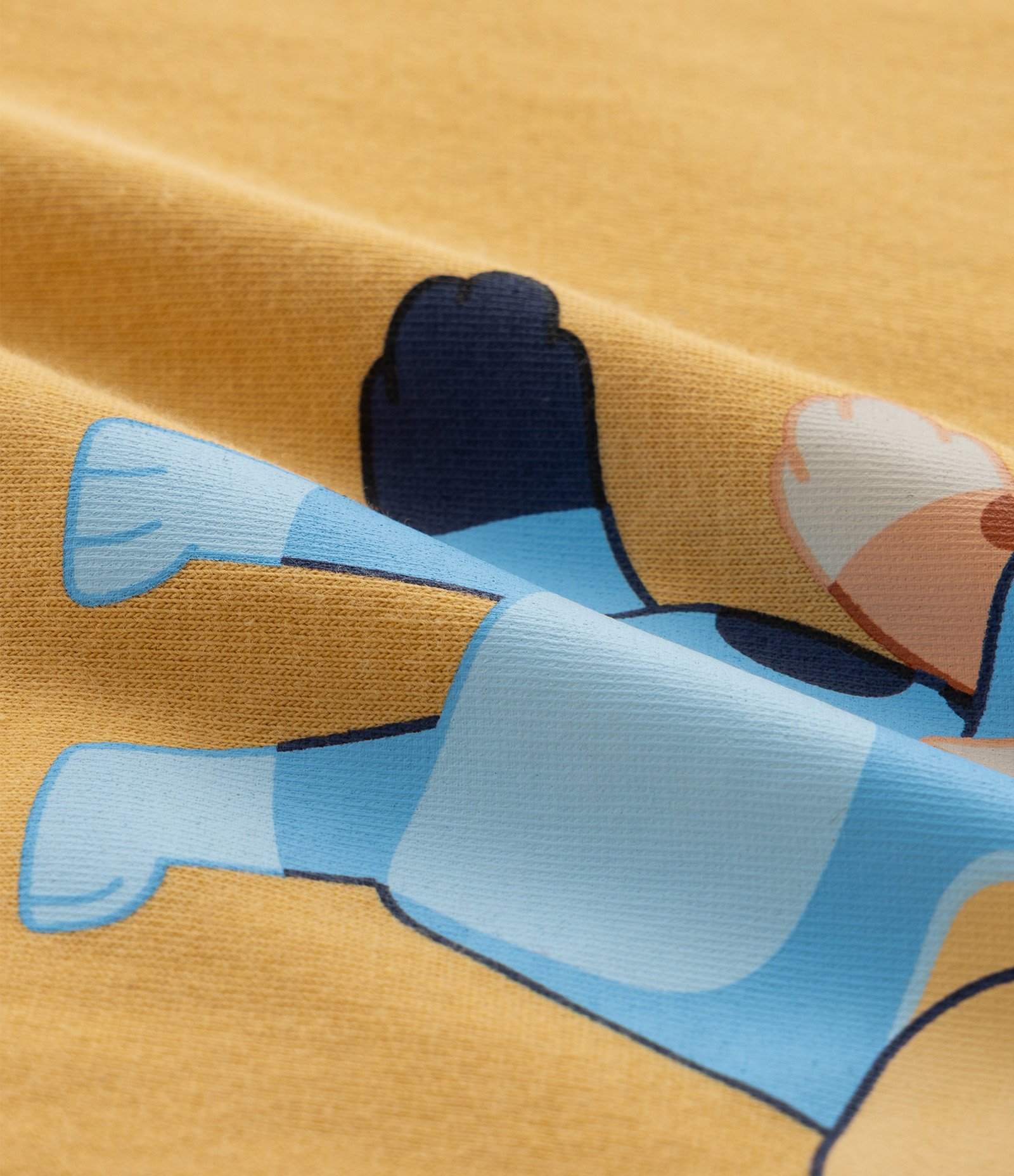 Camiseta Infantil com Estampa Bluey e Bingo - Tam 2 a 6 Anos Amarelo 3