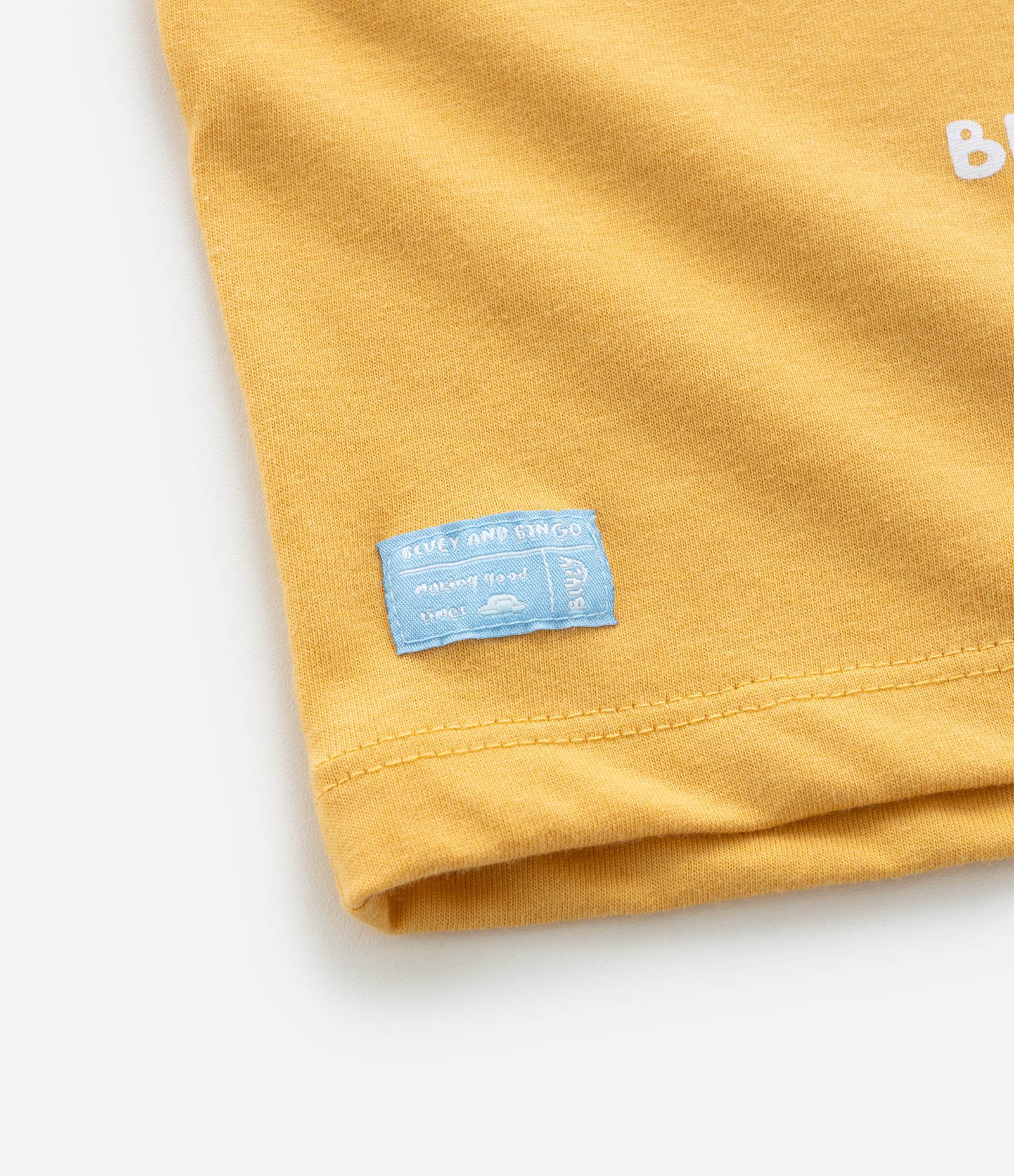 Camiseta Infantil com Estampa Bluey e Bingo - Tam 2 a 6 Anos Amarelo 5