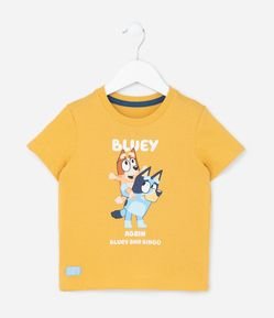 Camiseta Infantil com Estampa Bluey e Bingo - Tam 2 a 6 Anos