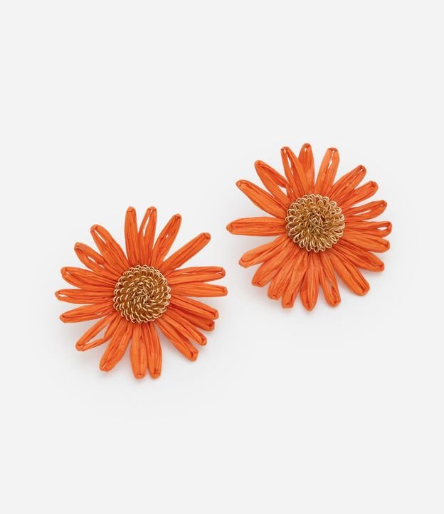 Brinco Botão com Forma de Flor