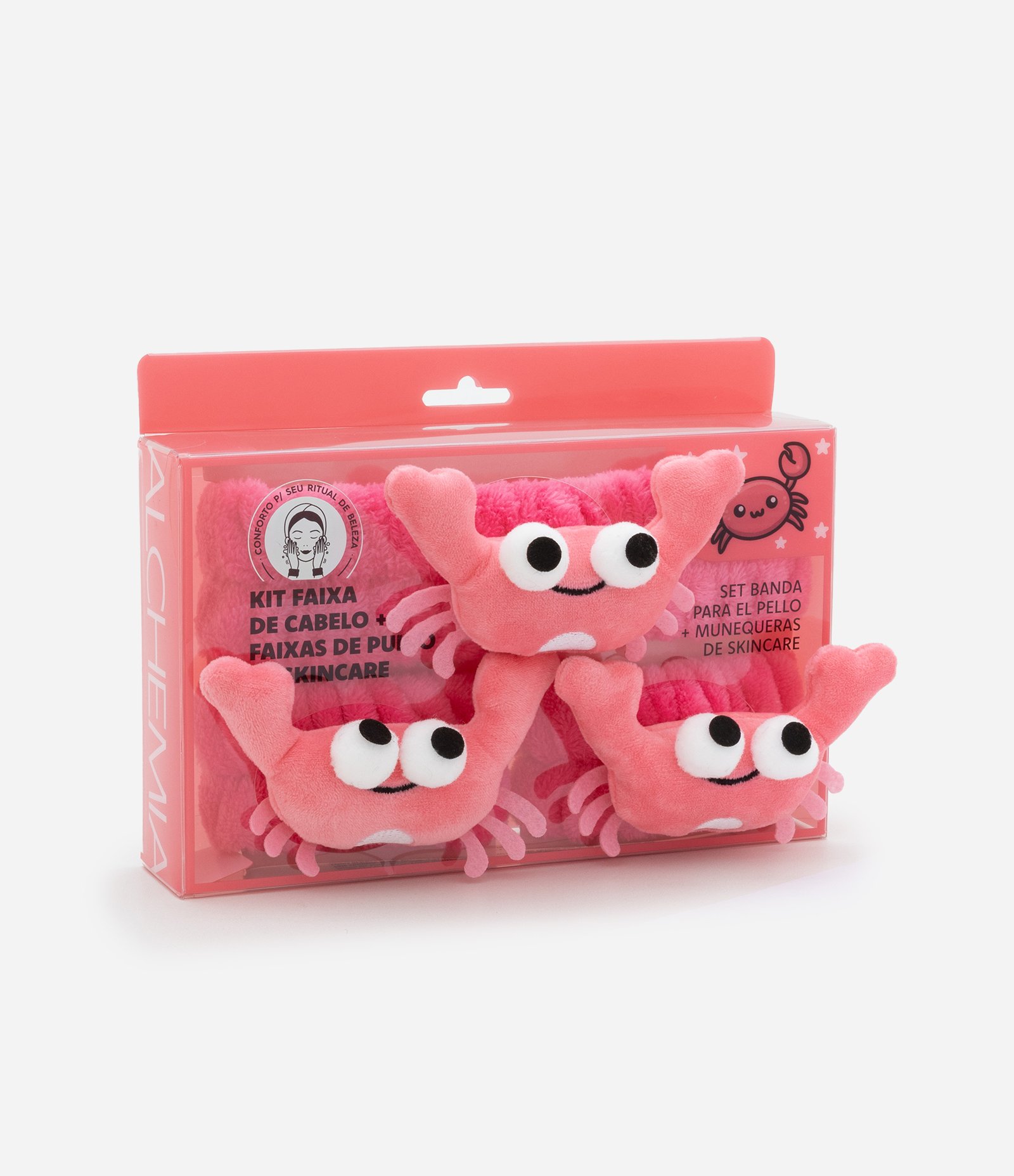 Kit Faixa para Cabelo + Munhequeiras Caranguejo Alchemia U 5