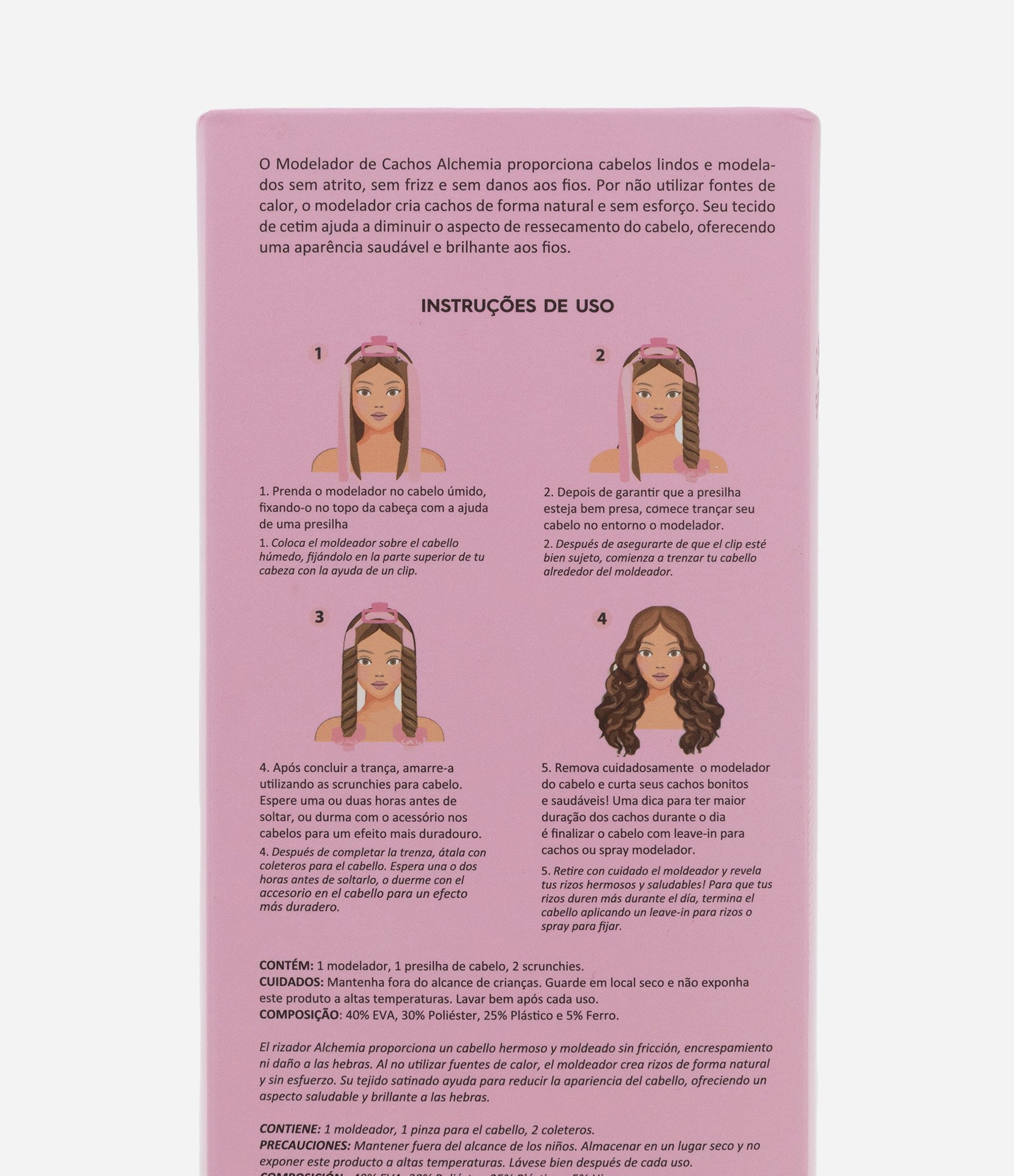 Modelador de Cachos Rosa Alchemia U 4