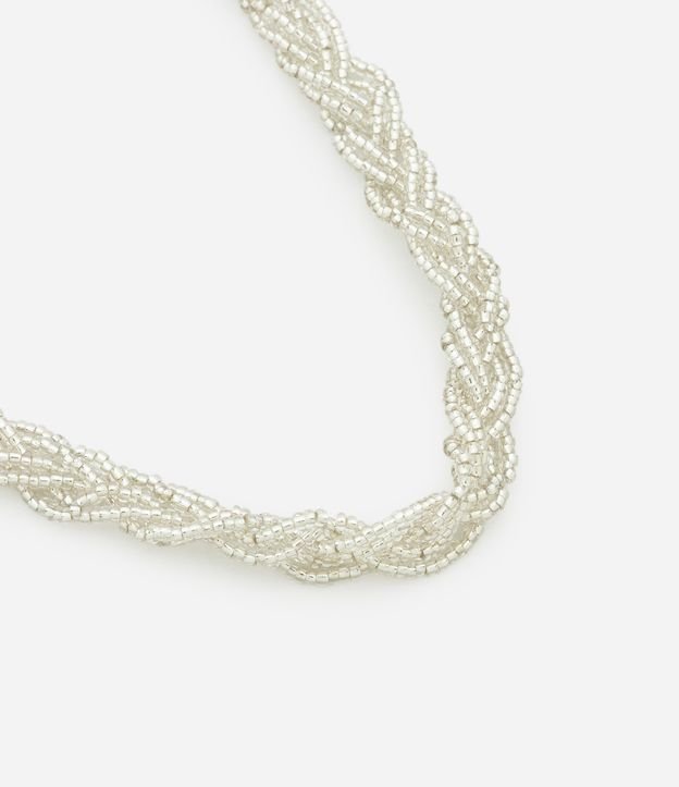 Colar Curto em Miçangas Trançadas