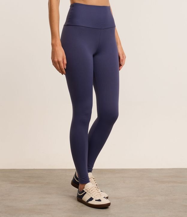 Calça Legging Esportiva em Poliamida com Cós 10cm