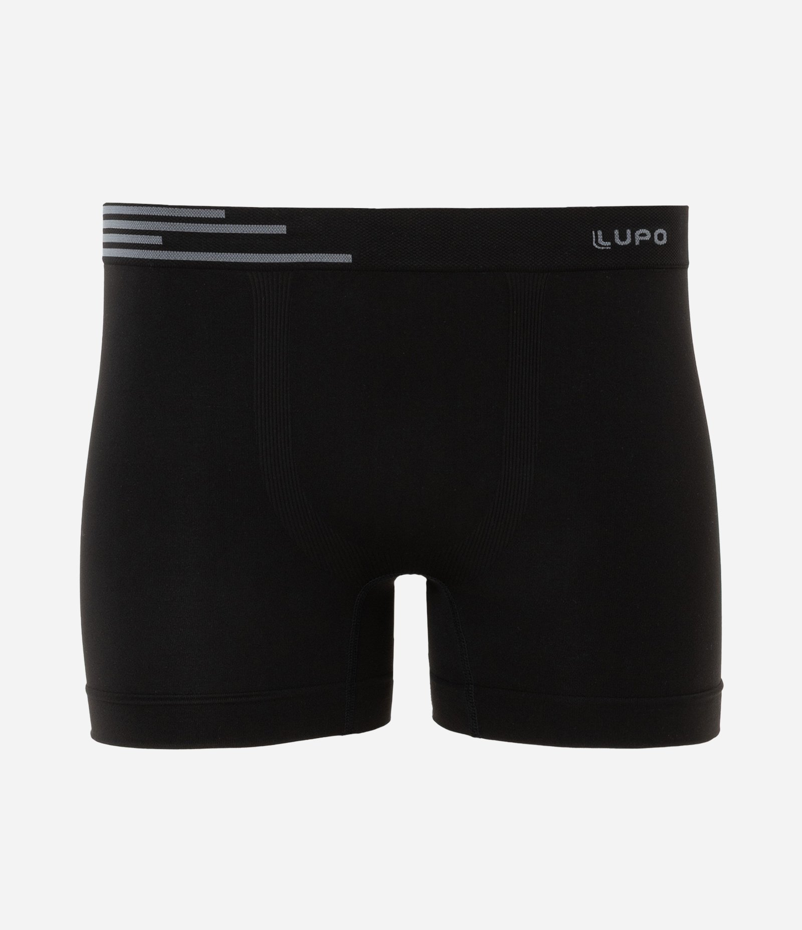 Kit 02 Cuecas Boxer em Microfibra Lupo Preto/Cinza 3