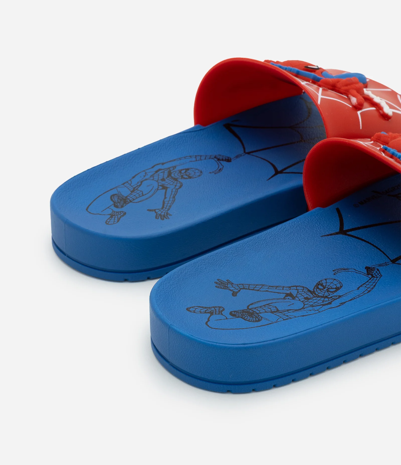 Chinelo Slide Infantil com Patch Homem Aranha - Tam 23 a 35 Azul 2
