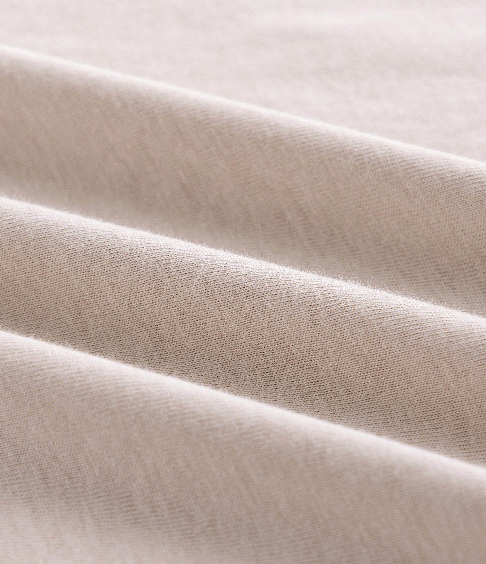 Camiseta Regular Básica em Algodão Bege Claro 4