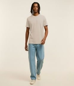 Camiseta Regular Básica em Algodão