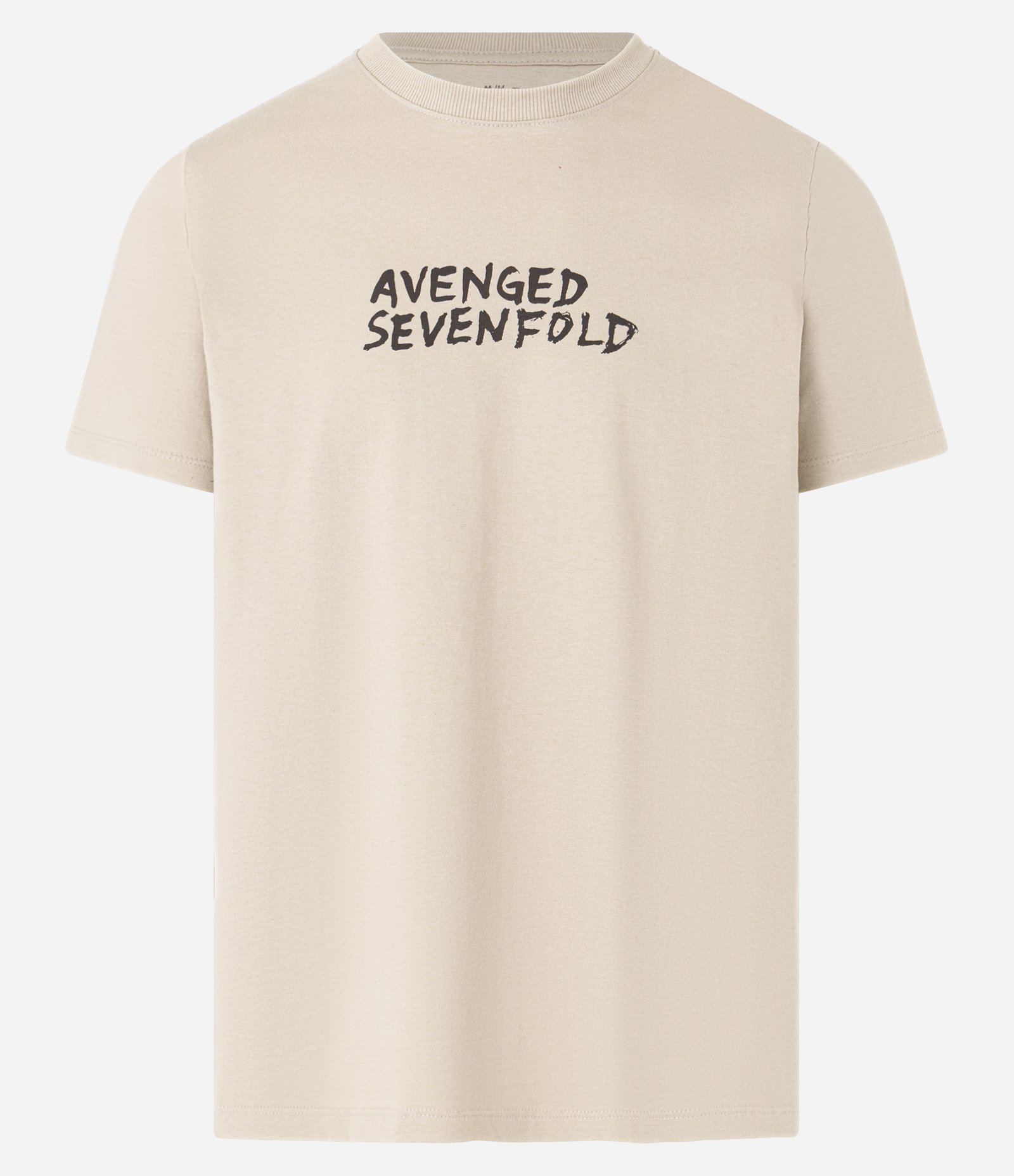 Camiseta Regular em Algodão com Estampa de Caveira e Lettering Avenged Sevenfold Cinza 8