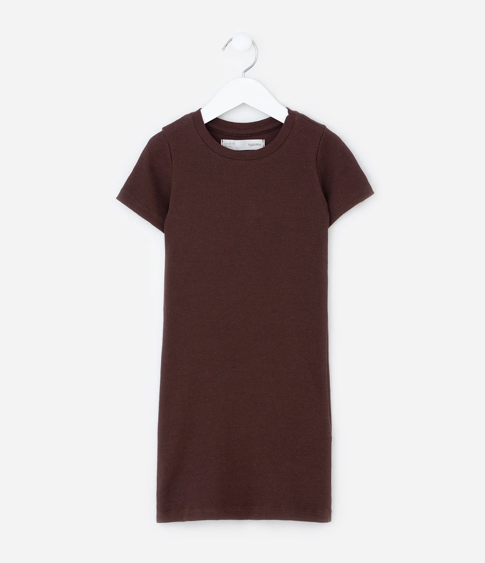 Vestido Infantil em Ribana - Tam 5 a 14 Anos Marrom 1