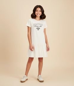 Vestido Infantil Sportcore com Estampa Tenniscore - Tam 5 a 14 Anos
