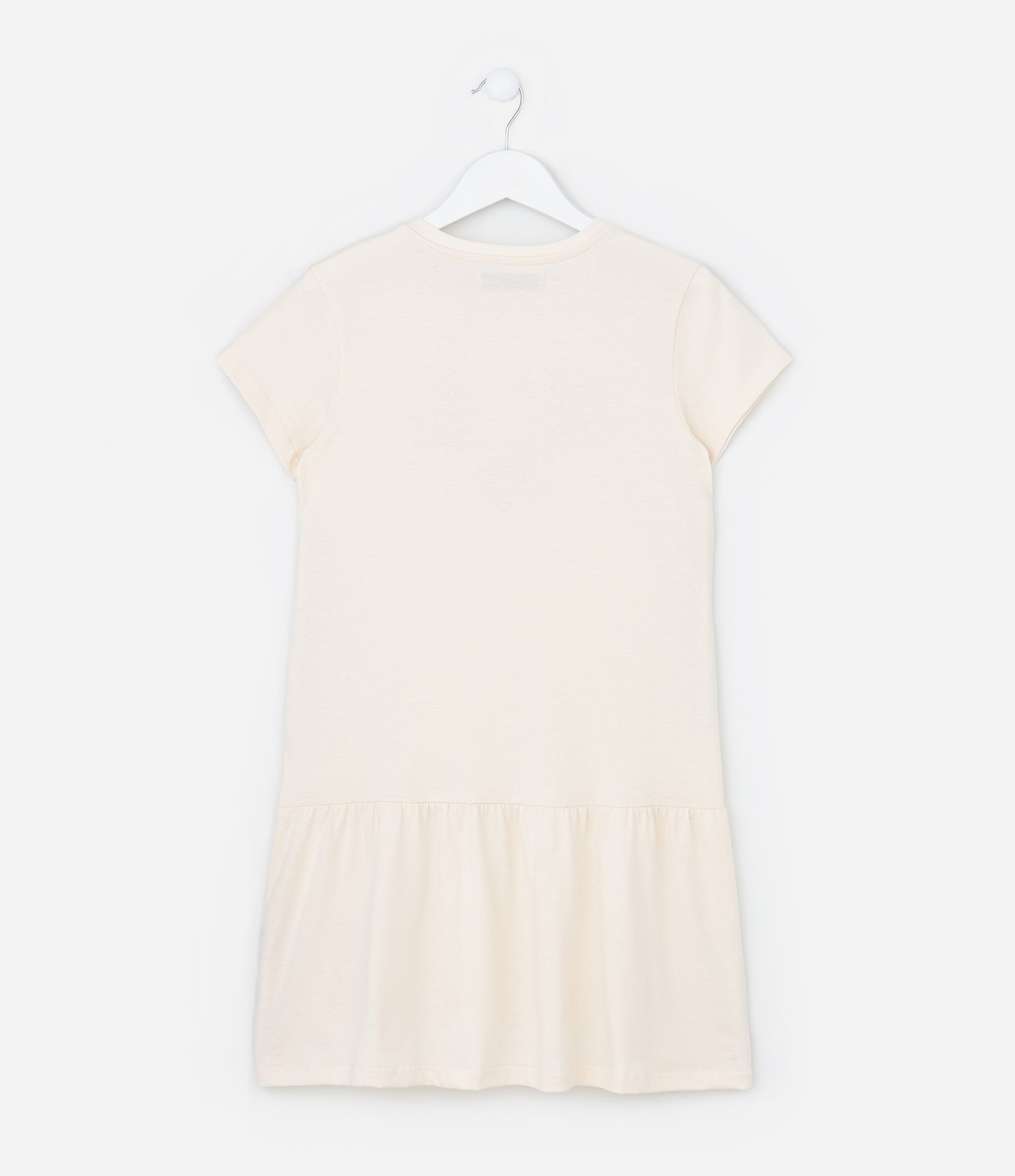 Vestido Infantil Sportcore com Estampa Tenniscore - Tam 5 a 14 Anos Bege 2