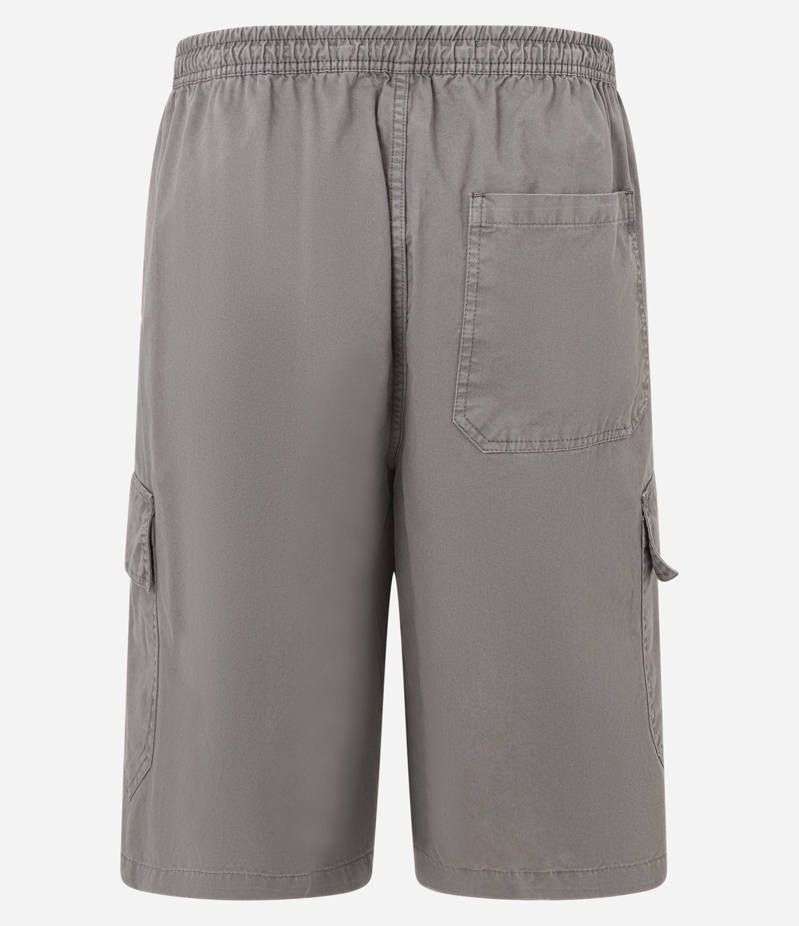 Bermuda Baggy em Sarja com Bolso Cargo Cinza 6