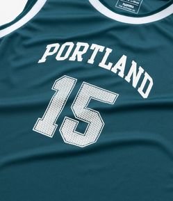 Regata Esportiva Infantil Estampa Portland - Tam 5 a 14