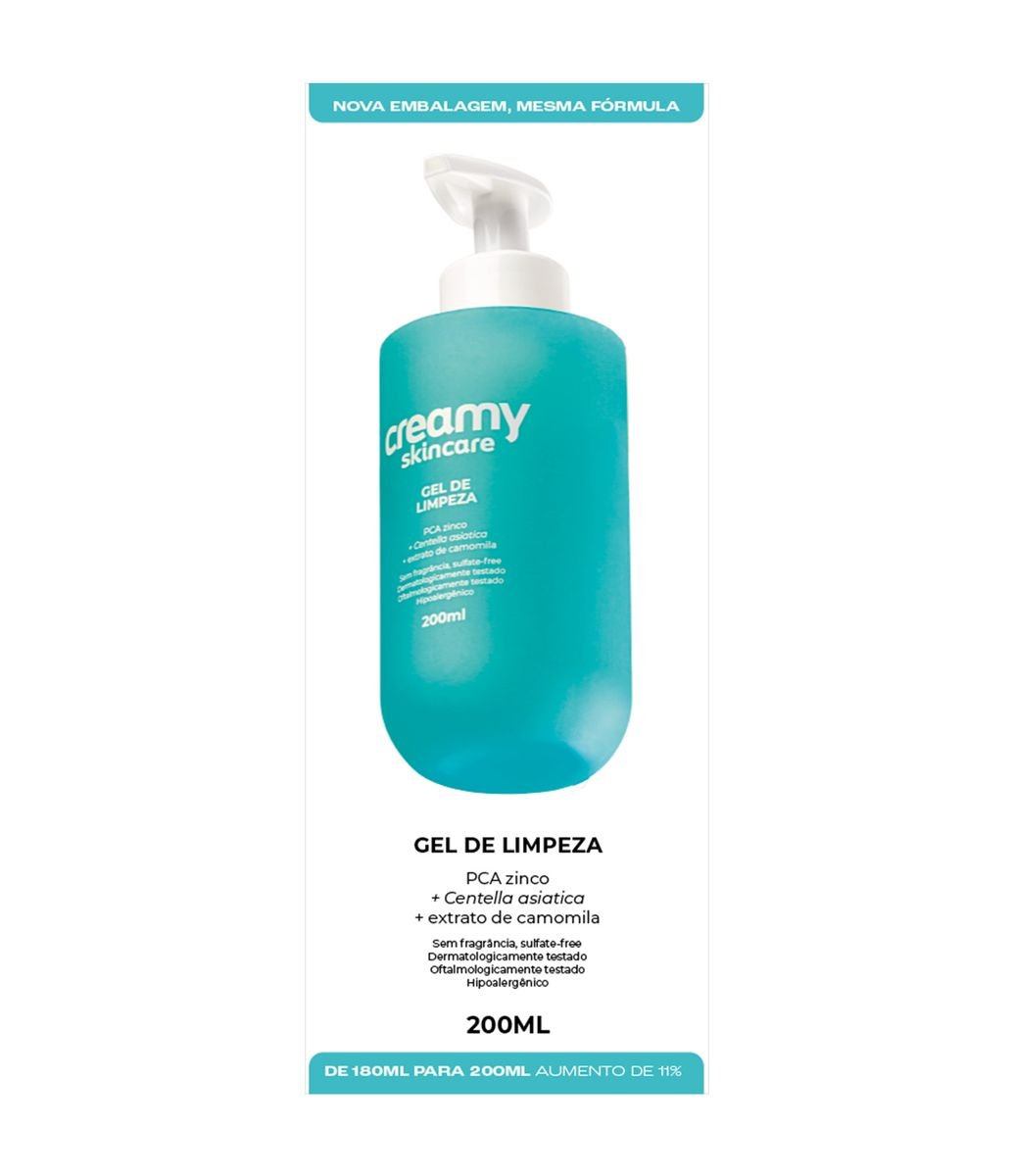 Gel de Limpeza Facial Creamy 200ml