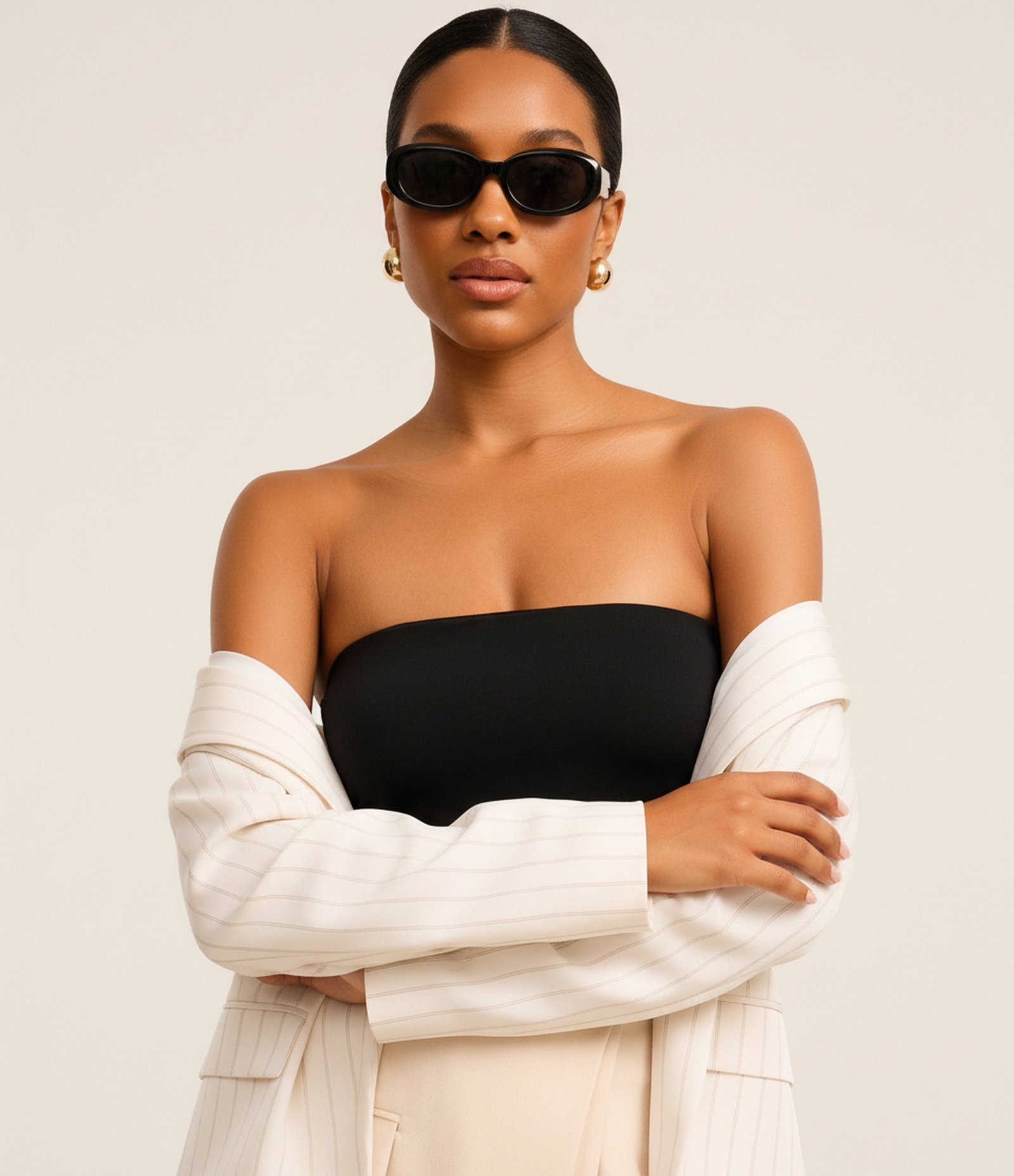 Top Ajustado Tomara Que Caia Preto 5