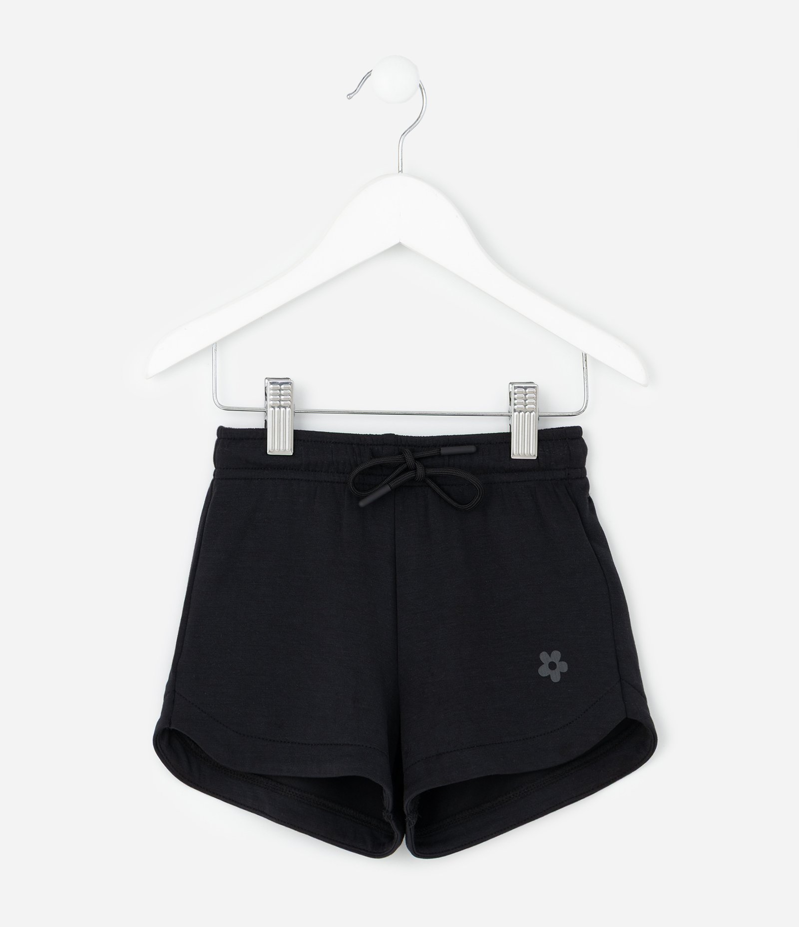 Short Infantil em Modal com Estampa Localizada - Tam 1 a 6 Anos Preto 2
