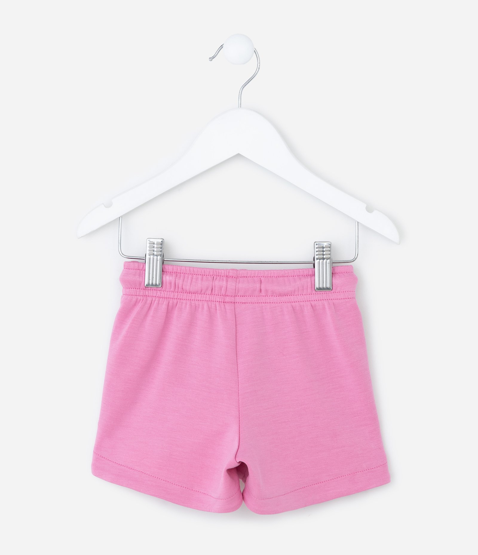Short Infantil em Modal com Estampa Localizada - Tam 1 a 6 Anos Rosa 2