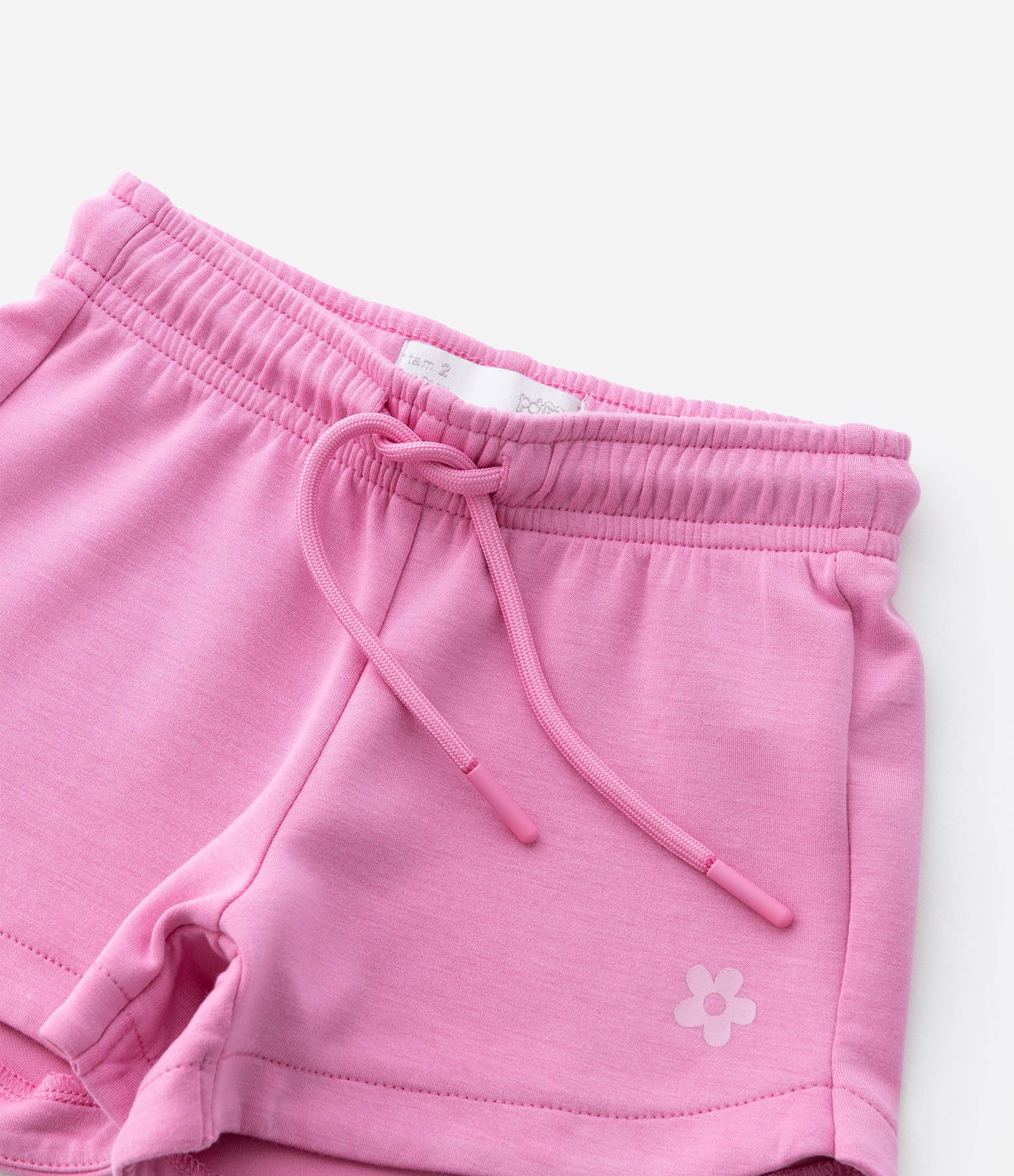 Short Infantil em Modal com Estampa Localizada - Tam 1 a 6 Anos Rosa 5