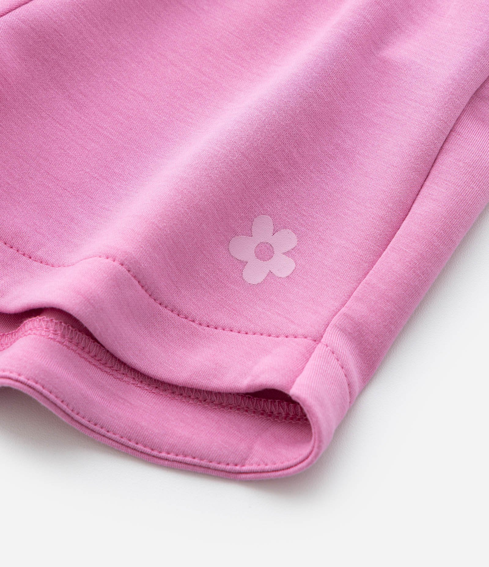 Short Infantil em Modal com Estampa Localizada - Tam 1 a 6 Anos Rosa 6
