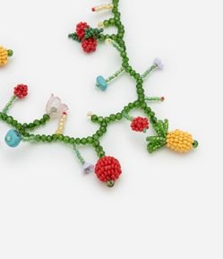 Colar Curto com Miçangas Tropical