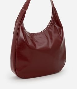 Bolsa Grande em PU com Efeito Brilhoso