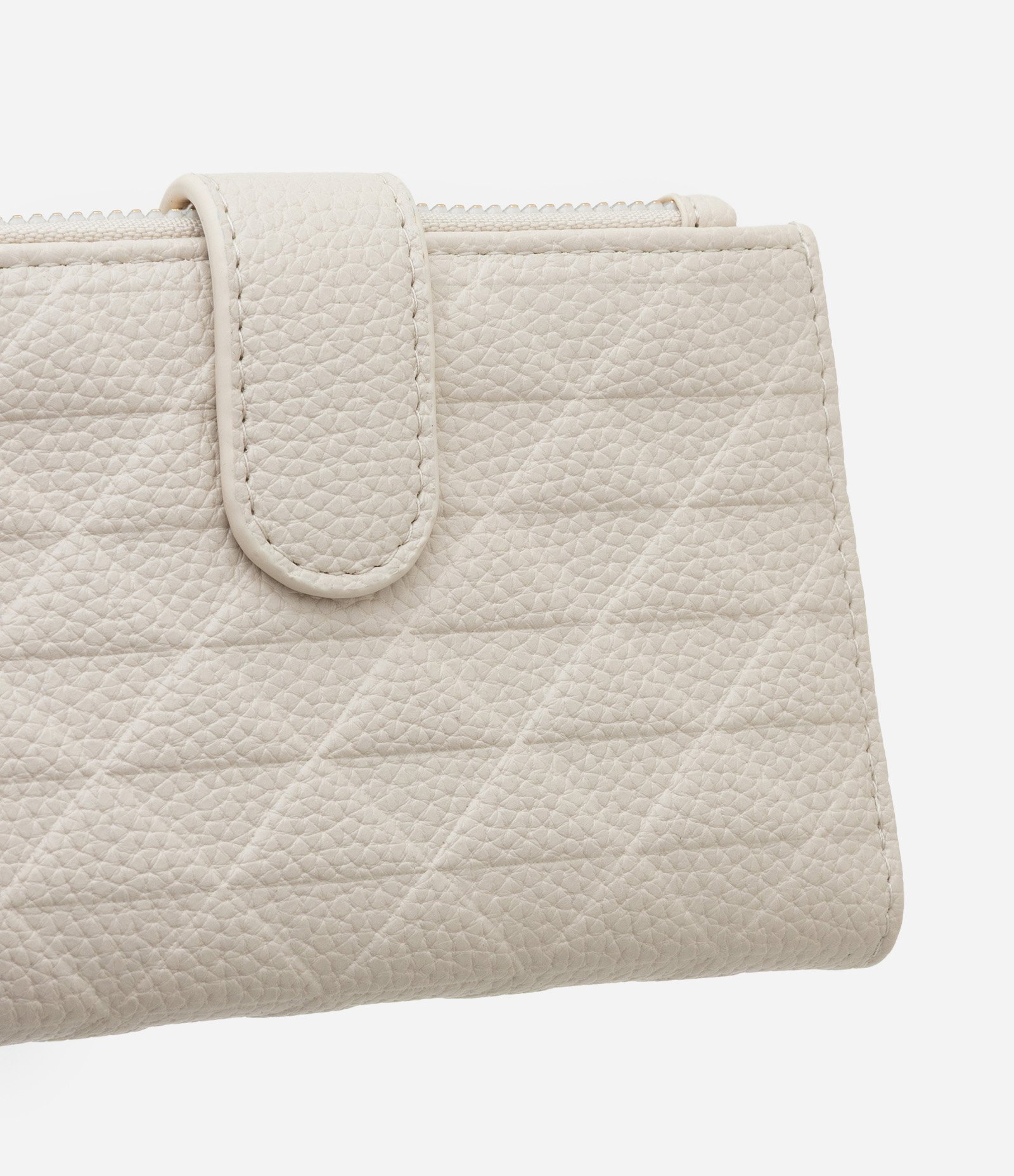 Carteira Floater com Textura Embossed e Mini Lapela Bege 4