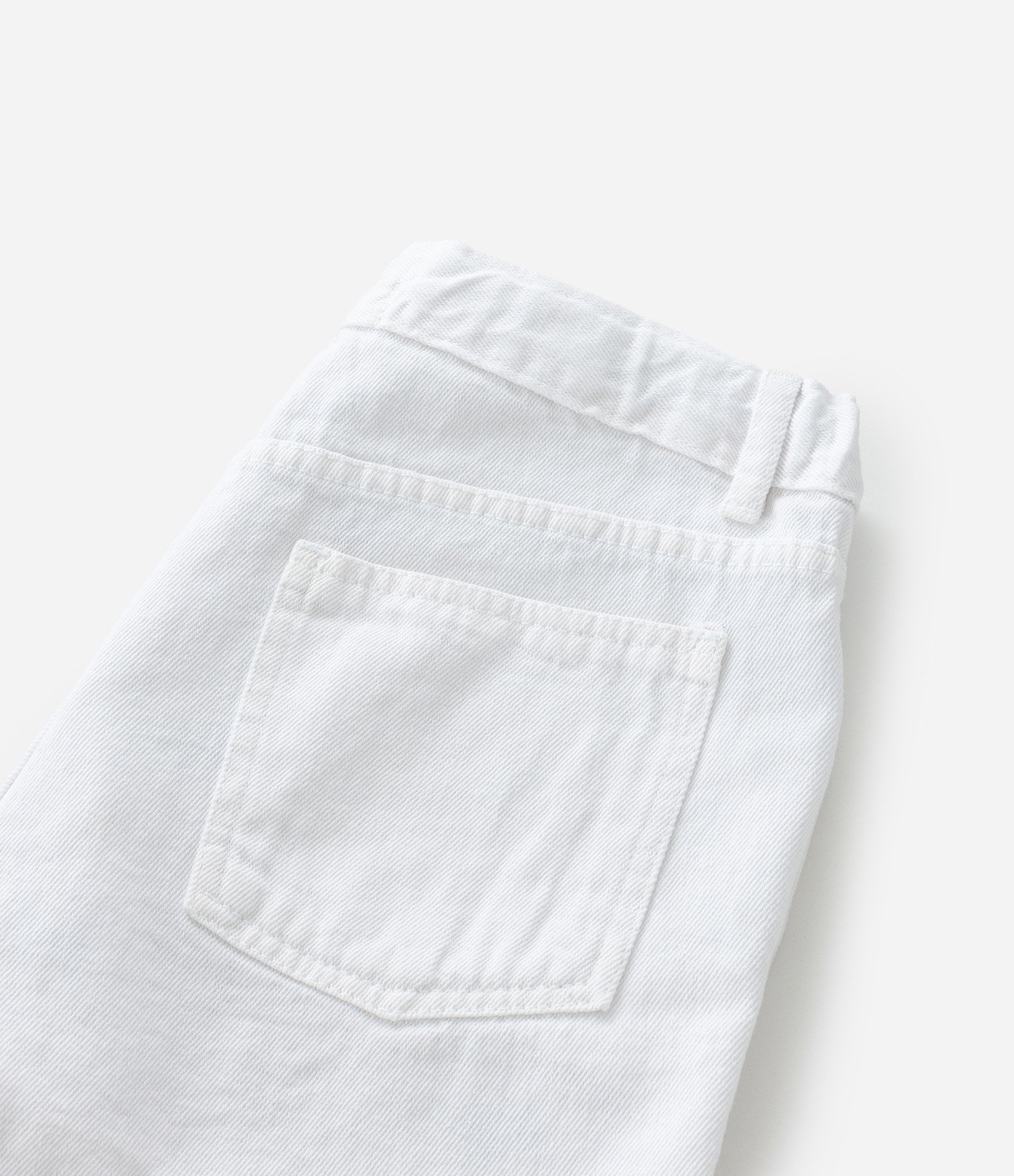 Short Infantil em Jeans com Bordado de Laços - Tam 5 a14 Anos Branco 7