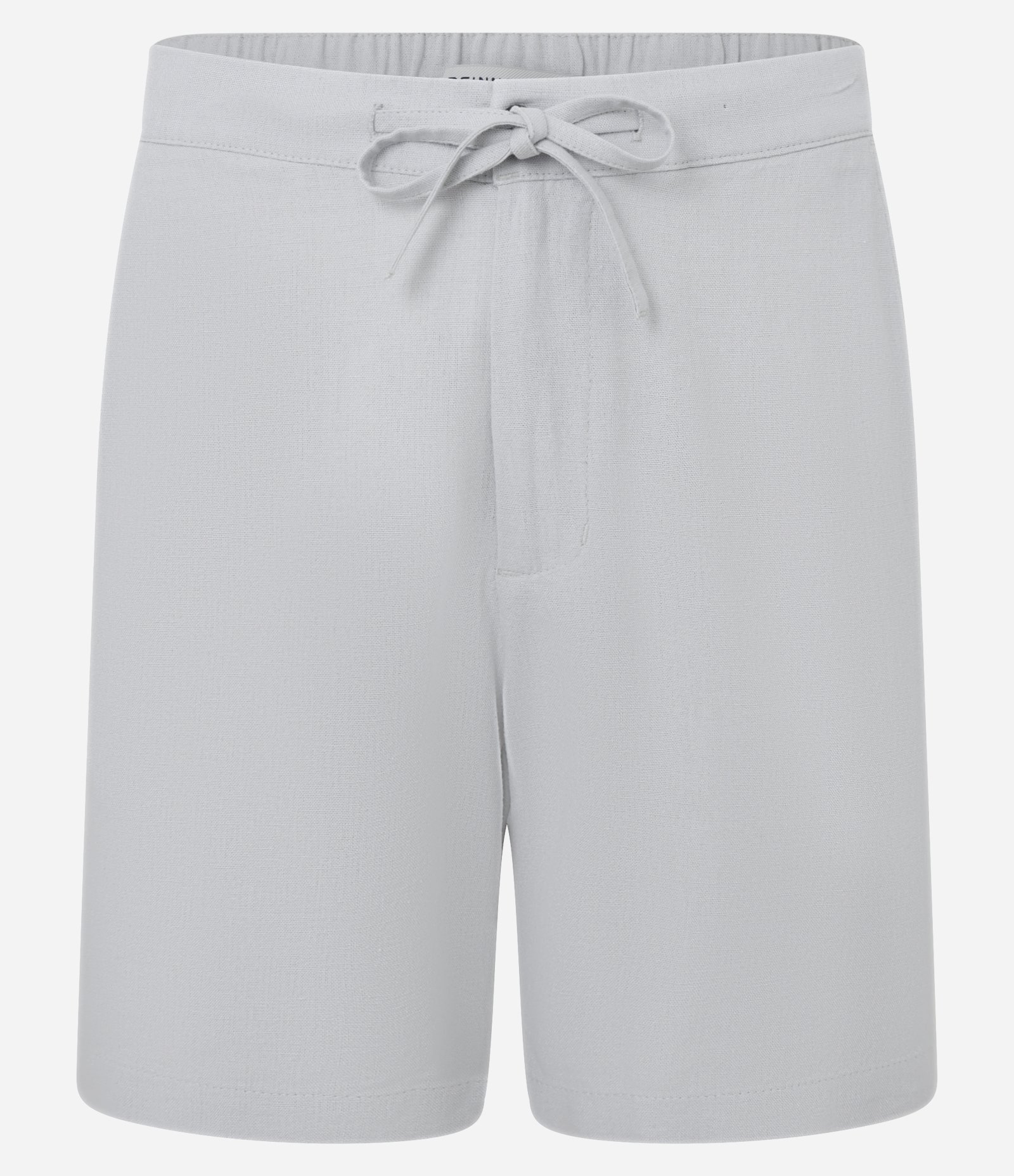 Bermuda Slim em Viscolinho Cordão e Bolsos Cinza 1