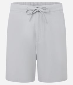 Bermuda Slim em Viscolinho Cordão e Bolsos