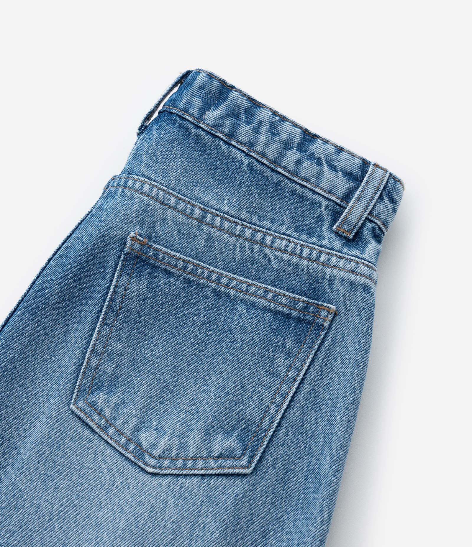 Calça Balloon Infantil Jeans com Recortes - Tam 5 a 14  Anos Azul 6