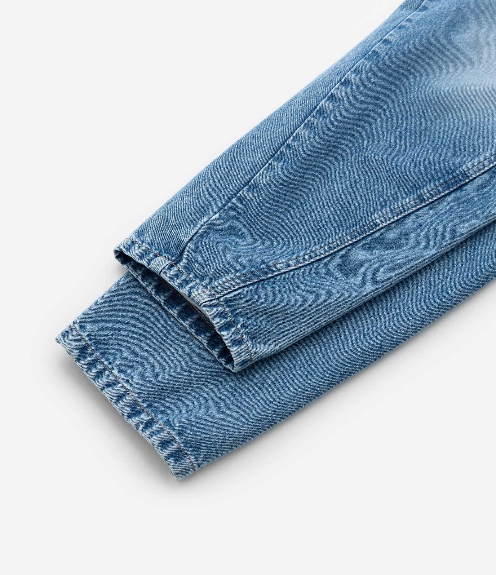 Calça Balloon Infantil Jeans com Recortes - Tam 5 a 14  Anos Azul 7