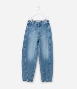 Calça Balloon Infantil Jeans com Recortes - Tam 5 a 14  Anos