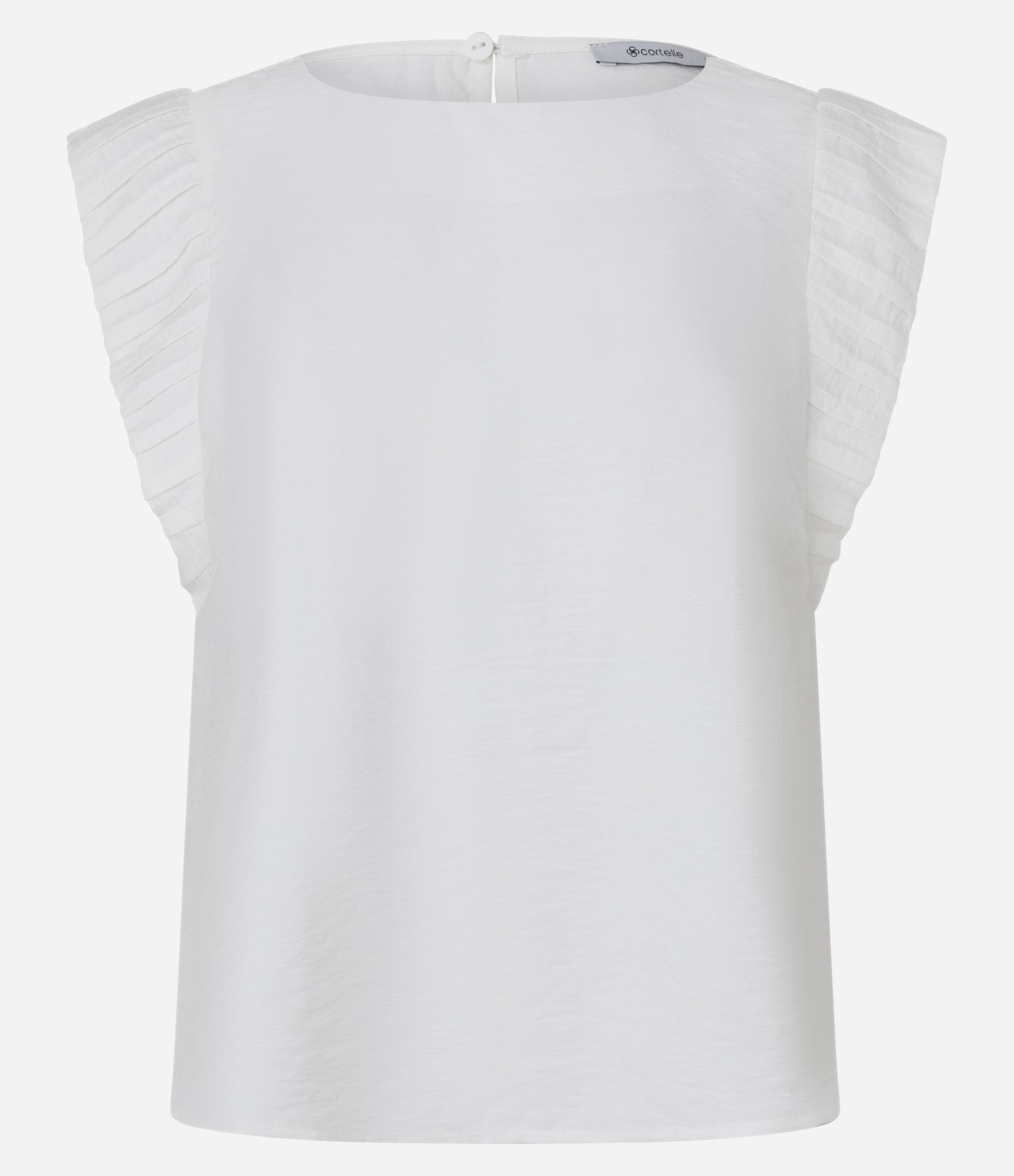 Blusa em Airflow com Recortes no Ombro Off White 5