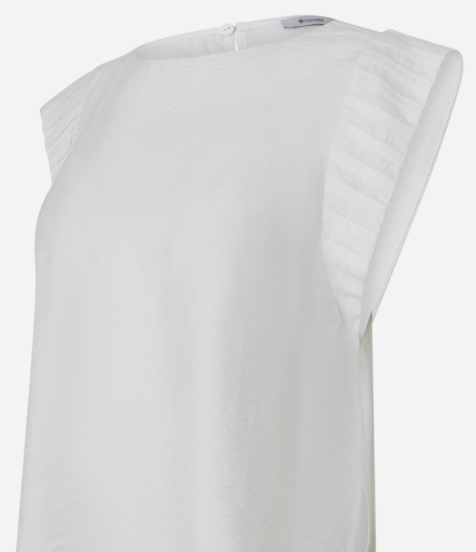 Blusa em Airflow com Recortes no Ombro Off White 6