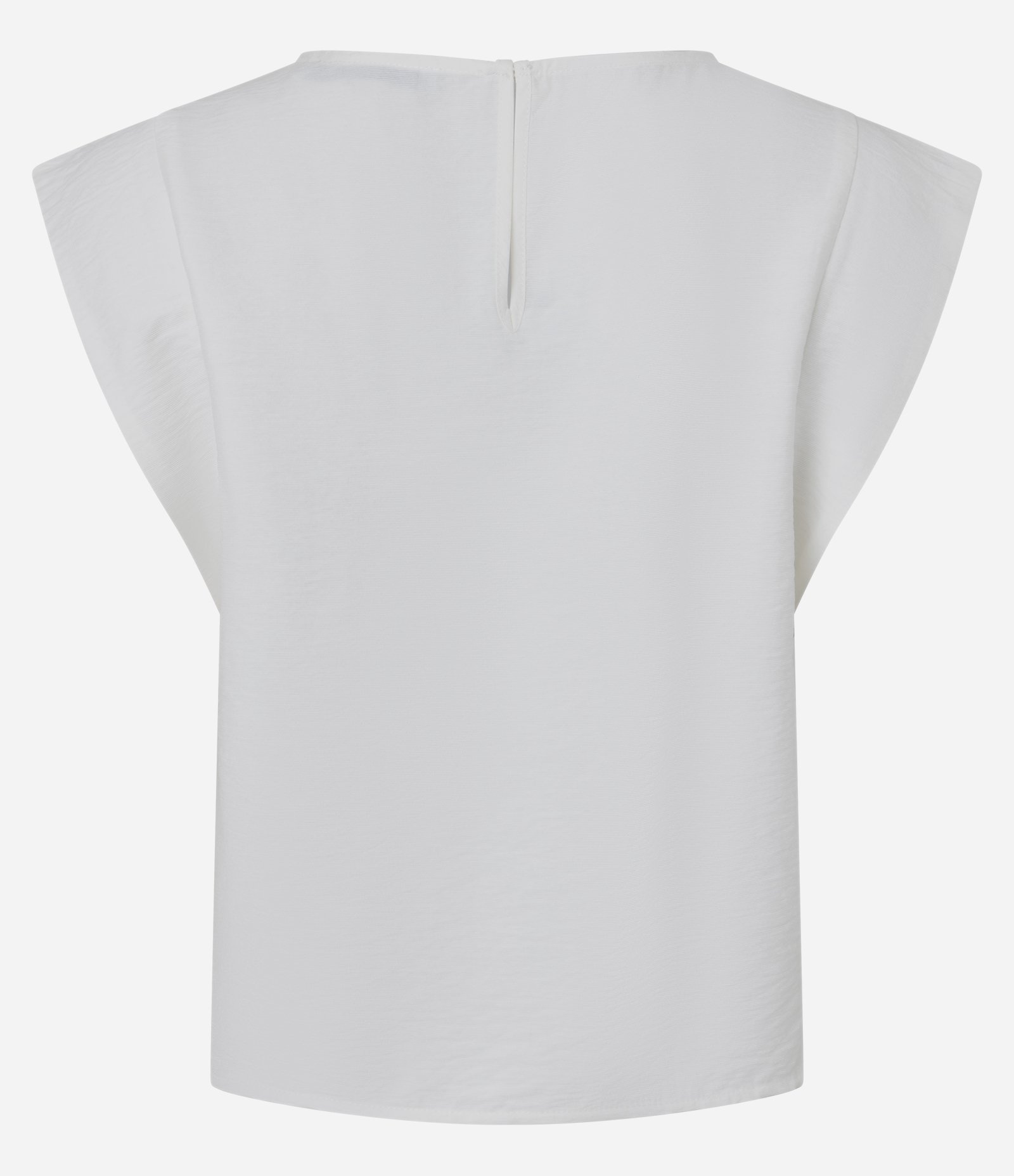 Blusa em Airflow com Recortes no Ombro Off White 7