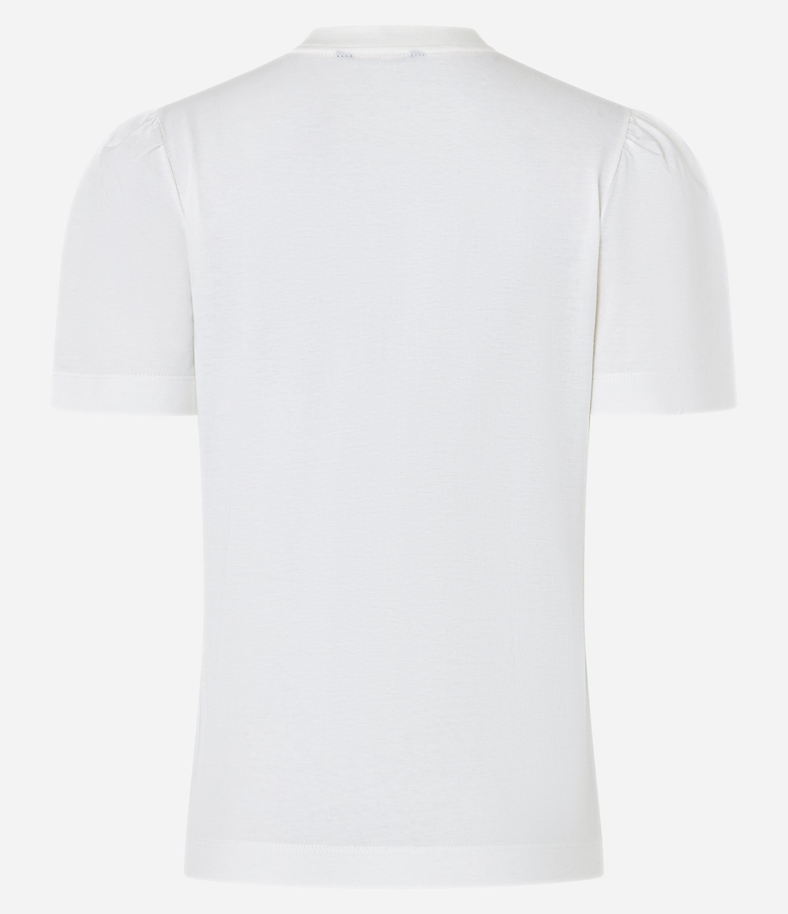 Blusa Slim em Algodão com Manga Bufante e Estampa Doodles Off White 6