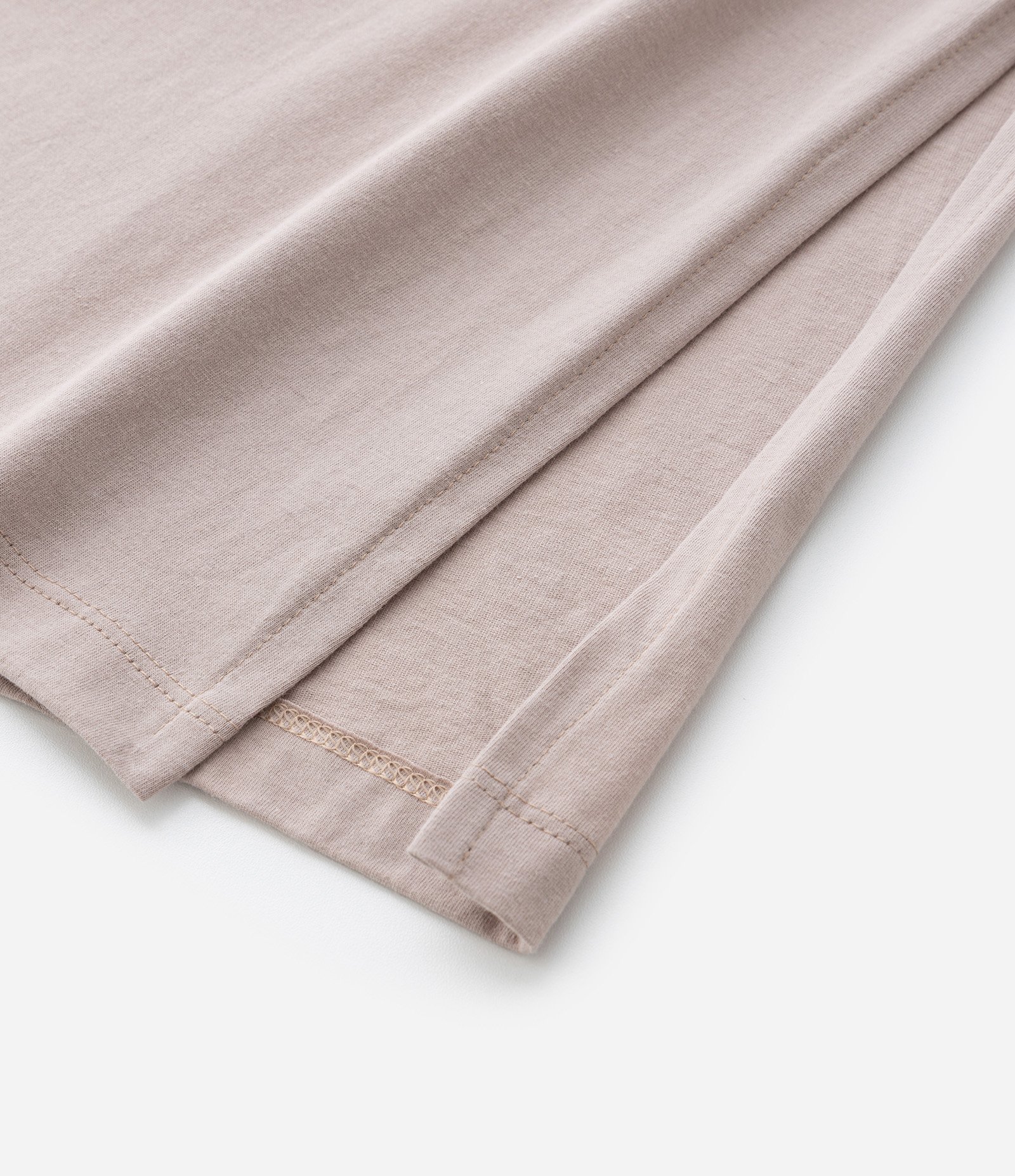 Vestido T-Shirt Midi em Malha Estonada Curve & Plus Size Bege 8