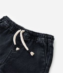 Bermuda Infantil Jeans com Amarração - Tam 1 a 5 Anos