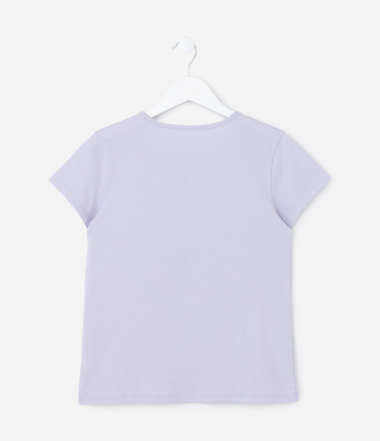 Camiseta Infantil com Estampa de Flor - Tam 5 a 14 Anos Roxo 3