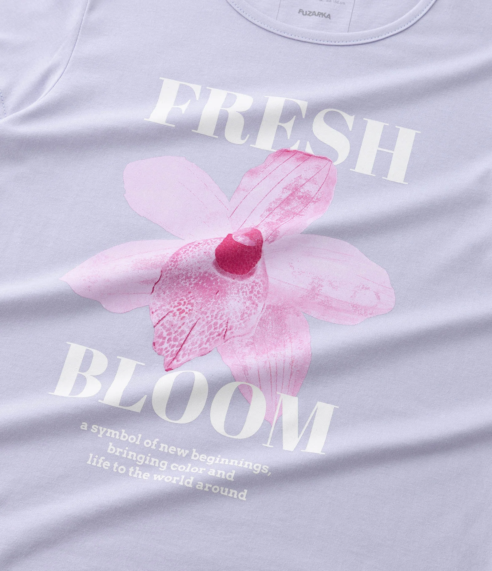 Camiseta Infantil com Estampa de Flor - Tam 5 a 14 Anos Roxo 6