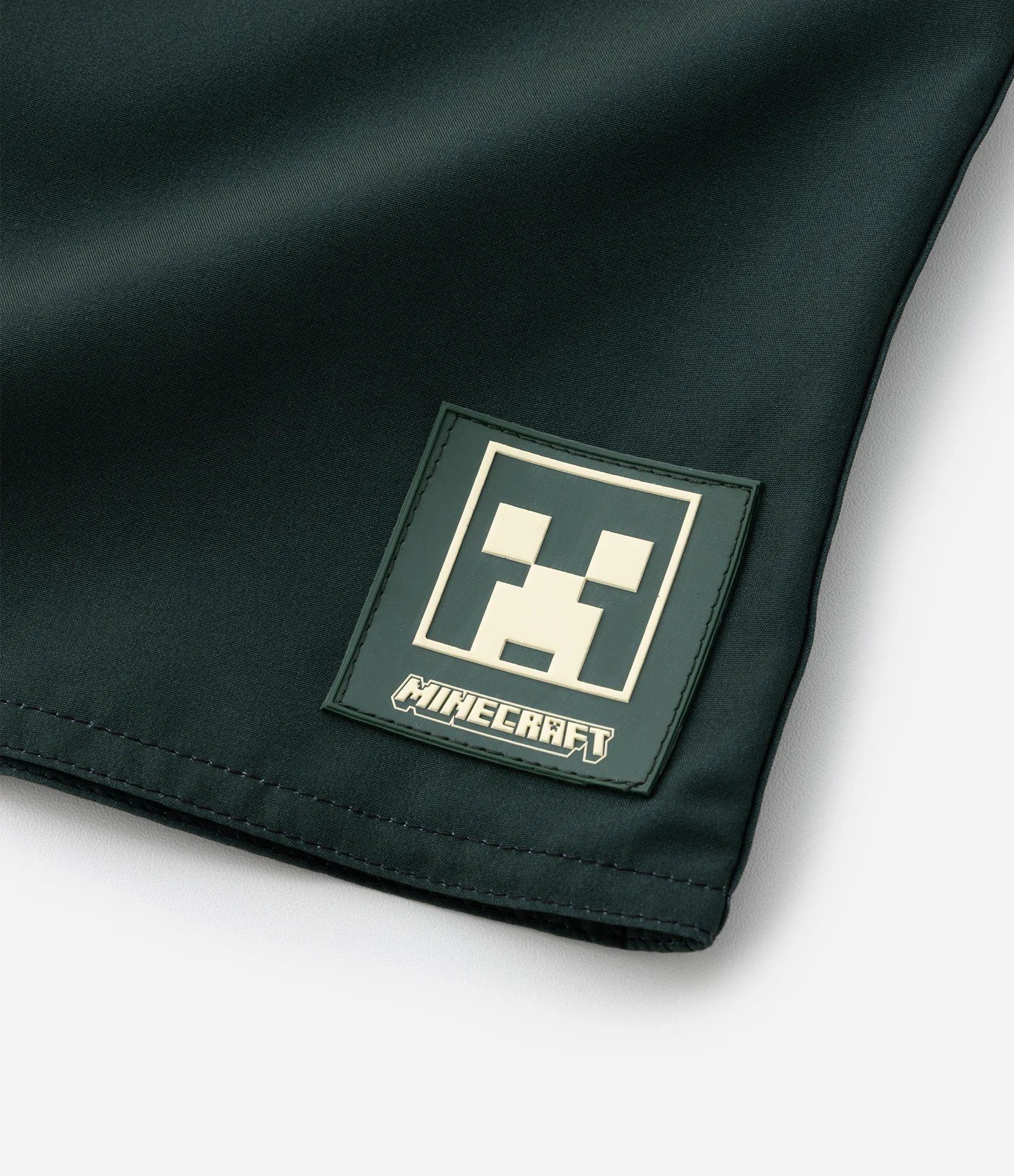 Bermuda Infantil com Blocos de Cor e Patch Minecraft - Tam 5 a 14 anos Multicores 8