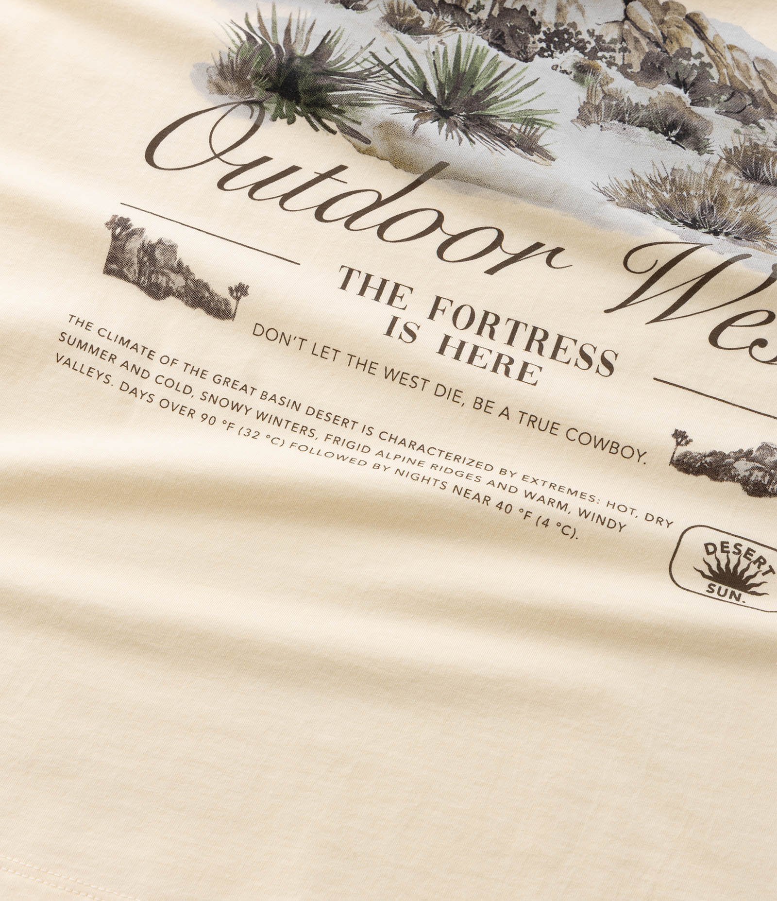 Camiseta Infantil com Estampa Frente e Costas América - Tam 5 a 14 Anos Bege 4