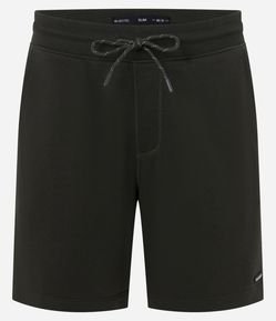 Bermuda Slim em Moletom com Felpa e Bolsos