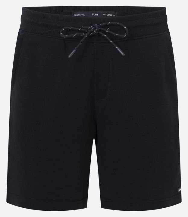 Bermuda Slim em Moletom com Felpa e Bolsos