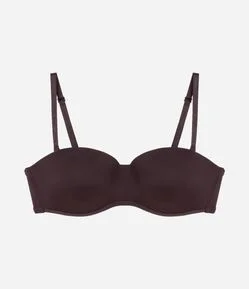 Sutiã Tomara que Caia em Poliamida com Bojo Oco e Alça Removível